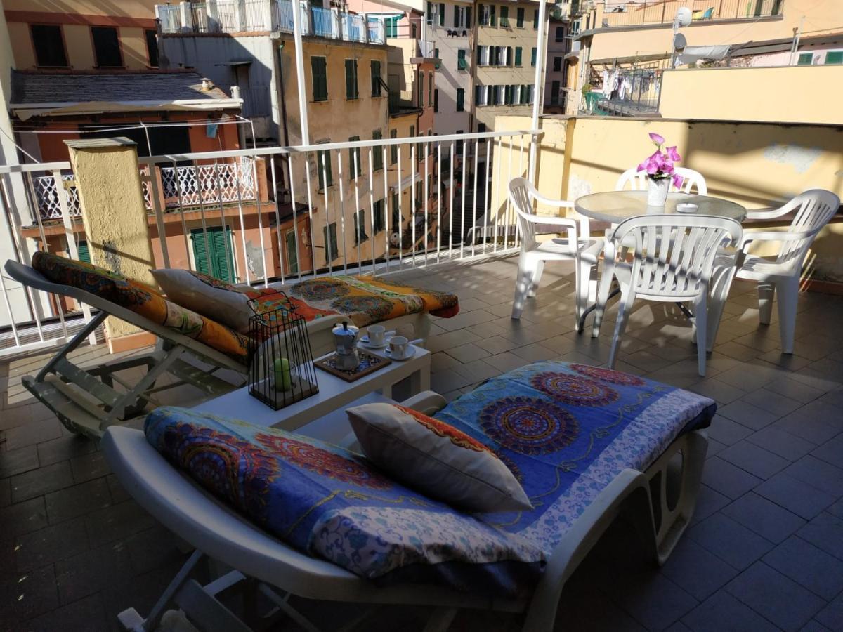 Shanti 1 - Terrace Apartment Riomaggiore Eksteriør bilde